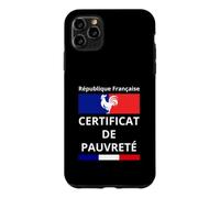 Custodia per iPhone 11 Pro Max Repubblica Francese Certificato di Povertà Disoccupazione Debito