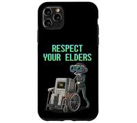 Custodia per iPhone 11 Pro Max Respect Your Elders Retro Computer Gamer Girl Fun VR Gaming