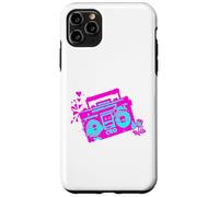 Custodia per iPhone 11 Pro Max Retro 80s 90s Boom-box Vintage Cassette Player Graphic Tee