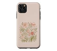 Custodia per iPhone 11 Pro Max Retro Animal Print Wildflower Flowers Boho Floral Aesthetic