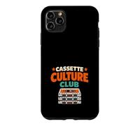 Custodia per iPhone 11 Pro Max Retro Cassette Mix Tape Lo-Fi Analogico Musica Nostalgia
