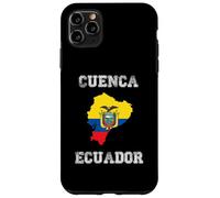 Custodia per iPhone 11 Pro Max Retro Cuenca Ecuador Distressed Ecuador Bandiera Ecuador