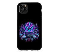 Custodia per iPhone 11 Pro Max Retro Dance Musica DJ Giradischi Disco Party Night Art Club
