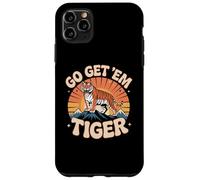 Custodia per iPhone 11 Pro Max Retro Go Get'Em Tiger - Gatto motivazionale