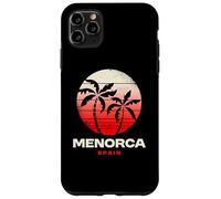 Custodia per iPhone 11 Pro Max Retro Menorca Spagna Mediterraneo Tramonto Indossare