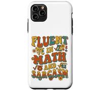 Custodia per iPhone 11 Pro Max Retro Ondulato Fluente In Matematica E Sarcasmo Groovy Flower Teacher