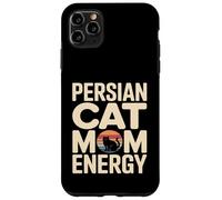 Custodia per iPhone 11 Pro Max Retro Persiano Gatto Mamma Energia