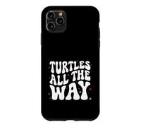 Custodia per iPhone 11 Pro Max Retro Sea Turtle Turtles All The Way Oceans Lover