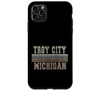 Custodia per iPhone 11 Pro Max Retro Troy città Michigan