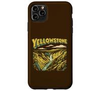 Custodia per iPhone 11 Pro Max Retro Yellowstone National Park Vintage Style Classic