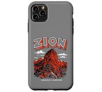 Custodia per iPhone 11 Pro Max Retro Zion National Park Vintage Style Angels Landing Utah