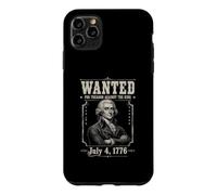 Custodia per iPhone 11 Pro Max Ricercato per tradimento Divertente 4 luglio Thomas Jefferson