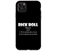 Custodia per iPhone 11 Pro Max Rick Roll Definition Funny Early 2000's Prank Meme Rick Roll