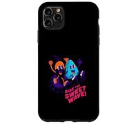 Custodia per iPhone 11 Pro Max Ride The Sweet Wave, motivo retrò fluorescente a forma di frutta surfata