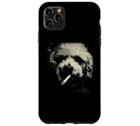 Custodia per iPhone 11 Pro Max Ritratto astratto dei capelli selvaggi scienziato fumatori