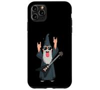 Custodia per iPhone 11 Pro Max Rock Wizard - Chitarrista divertente grafica giocoso vibrante