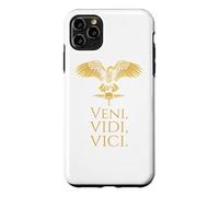 Custodia per iPhone 11 Pro Max Roma antica - Citazione latina Giulio Cesare - Veni Vidi Vici