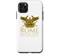 Custodia per iPhone 11 Pro Max Roma mi rende felice - SPQR Legionary Eagle - Storia Romana