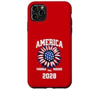 Custodia per iPhone 11 Pro Max Ron Paul Thomas Massie Election 2028 President American Flag
