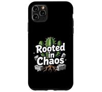 Custodia per iPhone 11 Pro Max Rooted in Chaos Funny Cactus Gardener Graphic