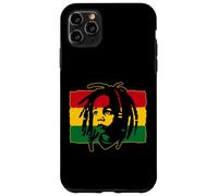 Custodia per iPhone 11 Pro Max Roots Reggae Baby Rasta Bandiera Rastafari Leone di Juda