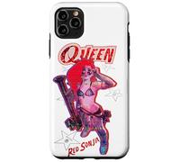 Custodia per iPhone 11 Pro Max Rosso Sonja Ben Caldwell:Fumetto: Synthwave Regina Starlet Glitch