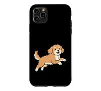 Custodia per iPhone 11 Pro Max Running Cavapoo Dog Breed Mom Pet Lovers Owner