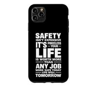 Custodia per iPhone 11 Pro Max Safety Isn't Expensive It's Priceless - Idea regalo per il posto di lavoro