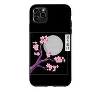 Custodia per iPhone 11 Pro Max Sakura Cornice Blooming Cherry Blossom Arte Giapponese Anime