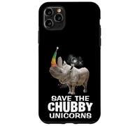 Custodia per iPhone 11 Pro Max Salva gli unicorni paffuti ~ Funny Rhino
