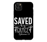 Custodia per iPhone 11 Pro Max SALVATI per GRAZIA Ephesians 2:8 Messaggio Ispiratore