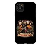Custodia per iPhone 11 Pro Max Salve, sto passando un periodo terribile, Funny Cowboy Skeleton