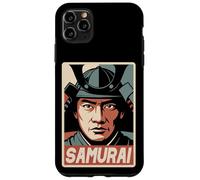 Custodia per iPhone 11 Pro Max Samurai giapponese Ukiyo-e Anime Retro Giappone Bushido Souvenir