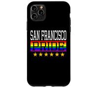 Custodia per iPhone 11 Pro Max San Francisco Pride Gay Lesbiche Queer LGBT Bandiera Arcobaleno