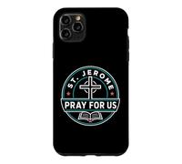 Custodia per iPhone 11 Pro Max San Girolamo Prega per noi Santo Patrono Cattolico Grafico