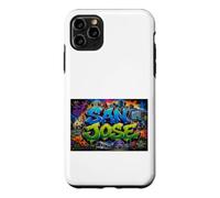 Custodia per iPhone 11 Pro Max San Jose CA California Stati Uniti Silicon Valley Graffiti Art