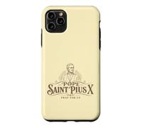 Custodia per iPhone 11 Pro Max San Pio X Papa Cattolico Santa Messa Latina Tradizionale