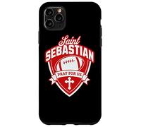 Custodia per iPhone 11 Pro Max San Sebastiano Patrono dei giocatori di calcio Atleta sportivo