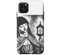 Custodia per iPhone 11 Pro Max Santa Chiara d'Assisi Santa Cattolica Italiana Donna