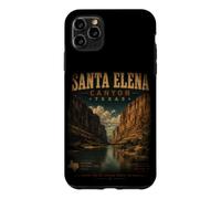 Custodia per iPhone 11 Pro Max Santa Elena Canyon Texas Big Bend Vintage Deserto