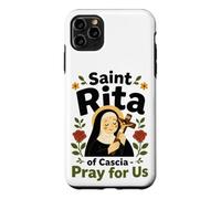 Custodia per iPhone 11 Pro Max Santa Rita di Cascia Patrona Cattolica dell'Impossibile