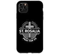 Custodia per iPhone 11 Pro Max Santa Rosalia Prega Per Noi Santo Patrono Cattolico