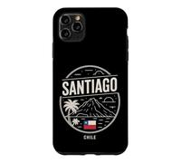 Custodia per iPhone 11 Pro Max Santiago Cile Vulcano Palma Tramonto Design