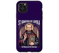 Custodia per iPhone 11 Pro Max Sant'Ignazio Loyola Ad Maiorem Dei Gloriam Gesuita Cattolico