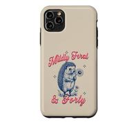 Custodia per iPhone 11 Pro Max Sarcasmo femminile per il 40° compleanno di un riccio leggermente selvaggio e quaranta
