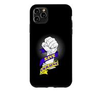 Custodia per iPhone 11 Pro Max Save Ukraine - Stop Russia - Stop alla guerra in Ucraina