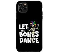 Custodia per iPhone 11 Pro Max Scheletro danzante Mardi Gras Let The Bones Dance Funny Parade
