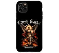Custodia per iPhone 11 Pro Max Schiaccia Satana San Michele Romani Versi Biblici Arcangelo Angelo