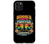 Custodia per iPhone 11 Pro Max Schools Out Forever Pensione 2026 Insegnante in pensione Retro
