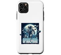 Custodia per iPhone 11 Pro Max Sci Fi Space Run Run Ma non puoi nascondere l'astronauta